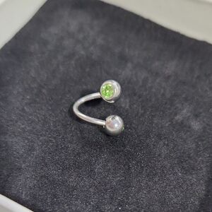 Crystal PeridTwister Cartilage Barbell Eyebrow Spiral Belly Button  Helix Twist